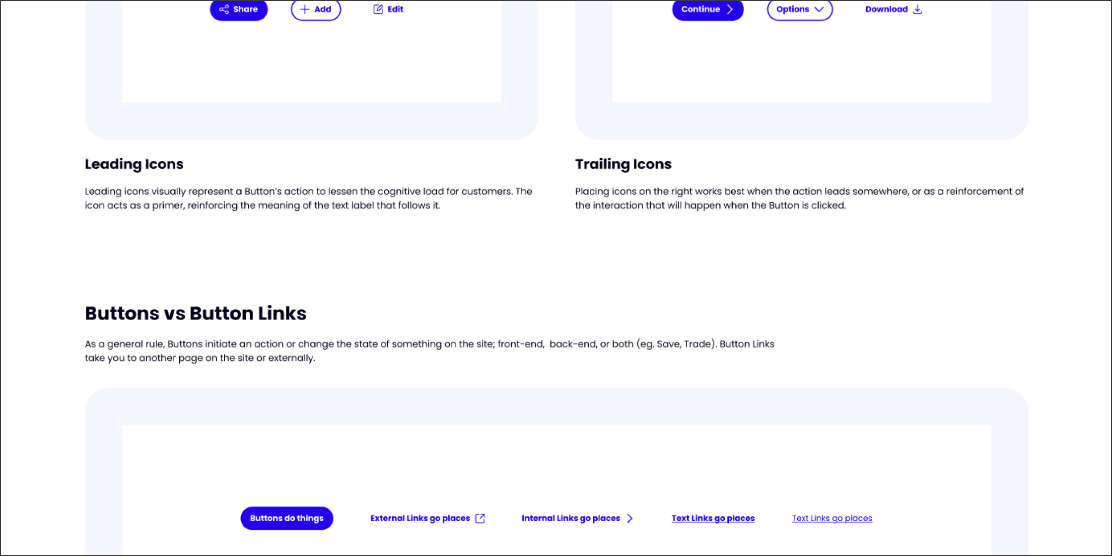 Detailed component documentation