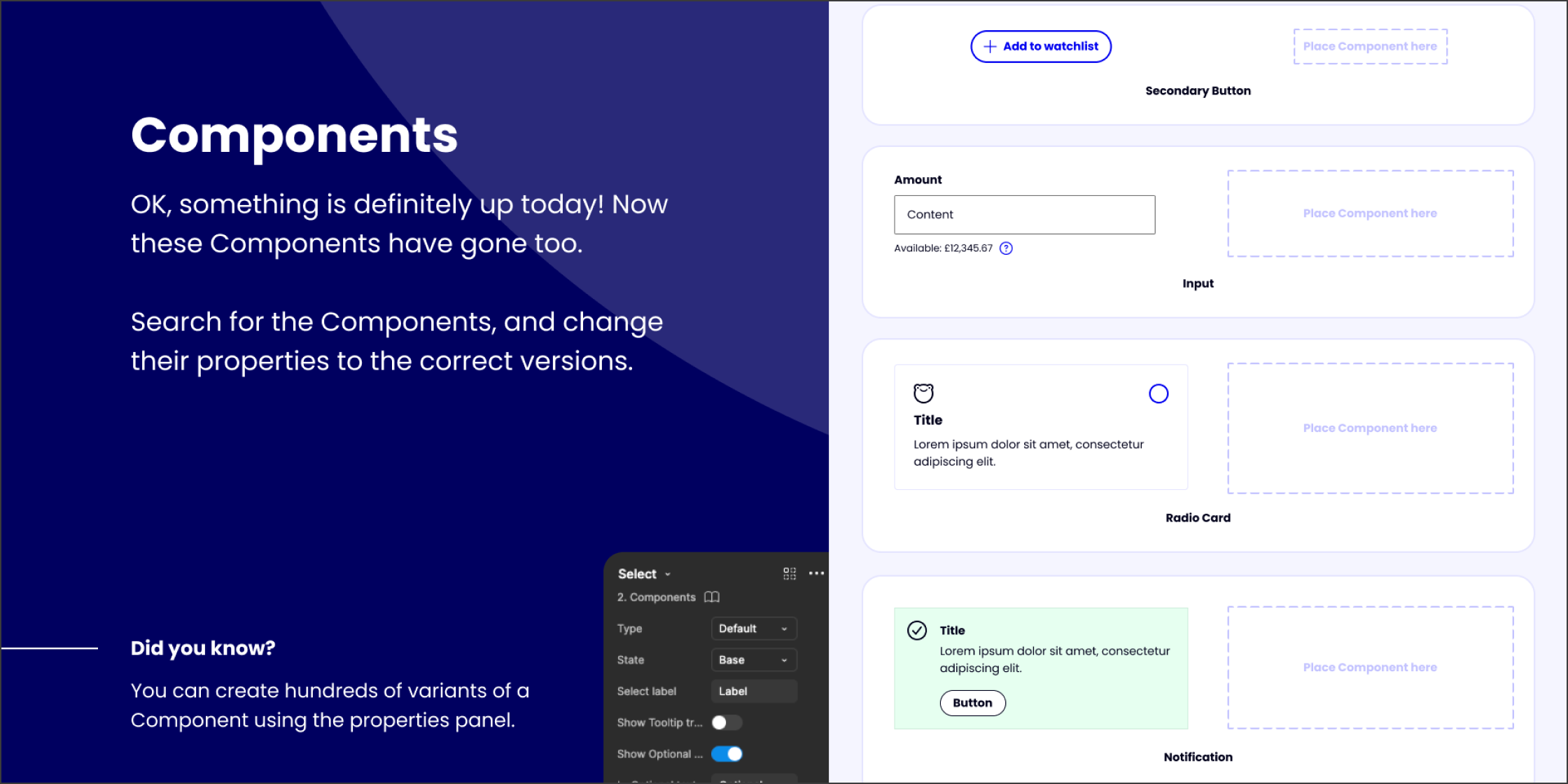 Design System onboarding tasks