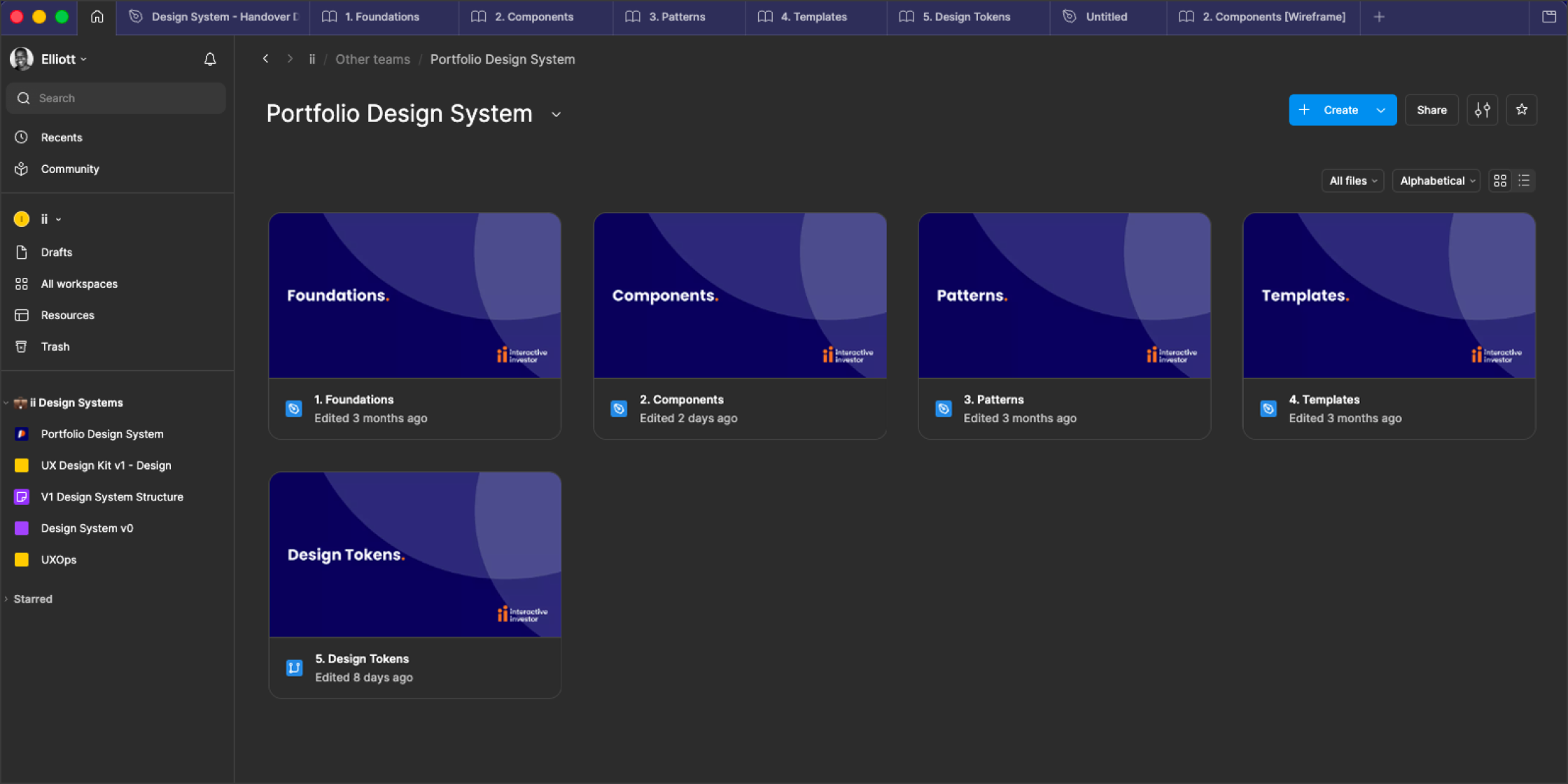 Unified component library in Figma
